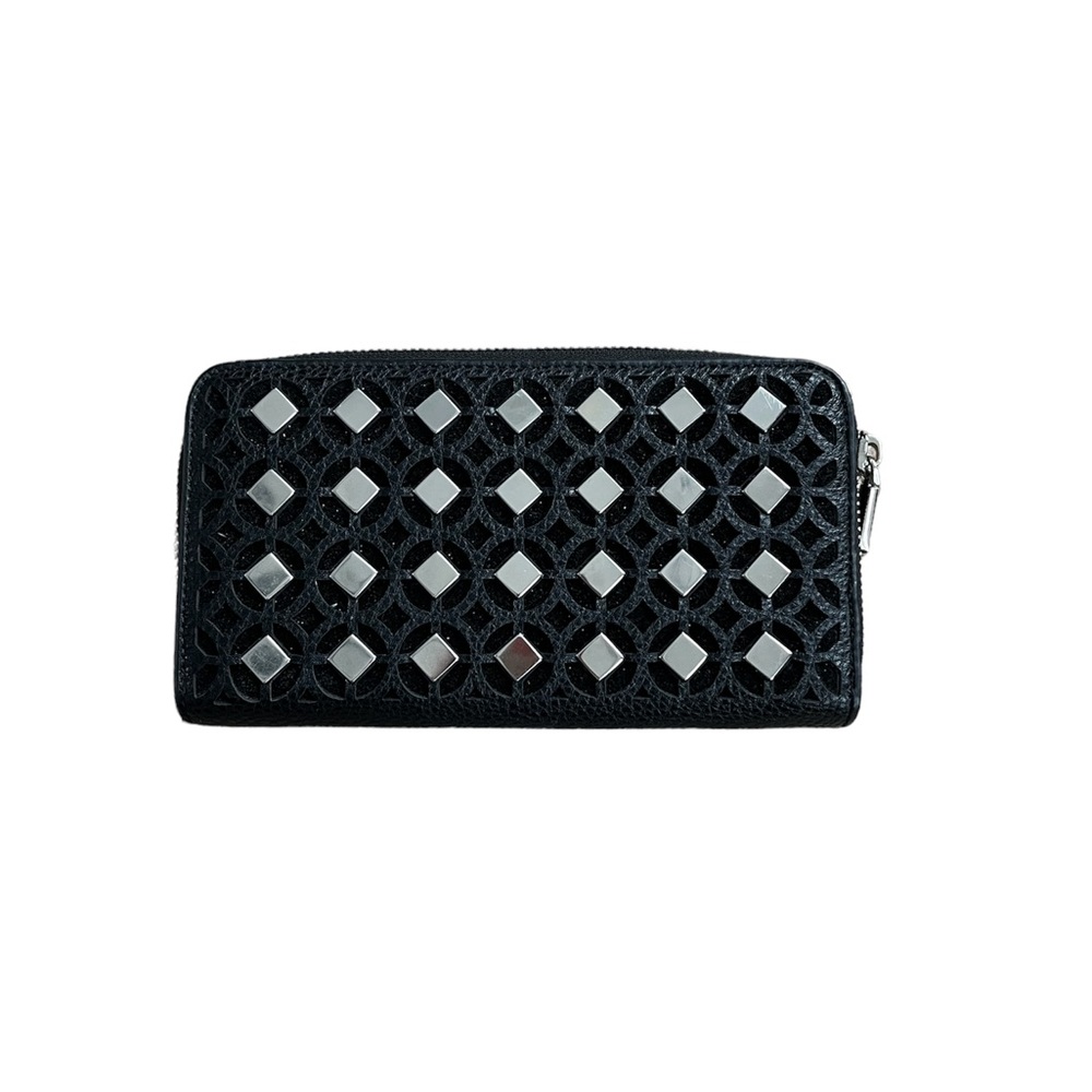 Black and silver handbag